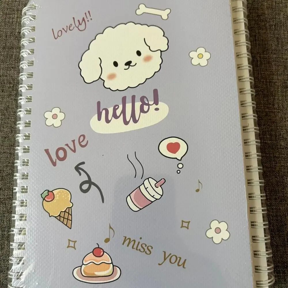 4 pack of sealed kawaii spiral notebooks
